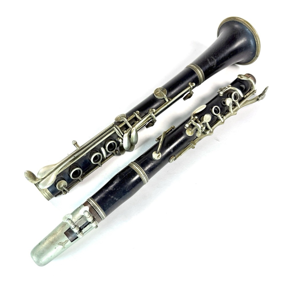 Vintage Amati Kraslice Wood Clarinet Czechoslovakia Nickel Keys Untested - Picture 3 of 14